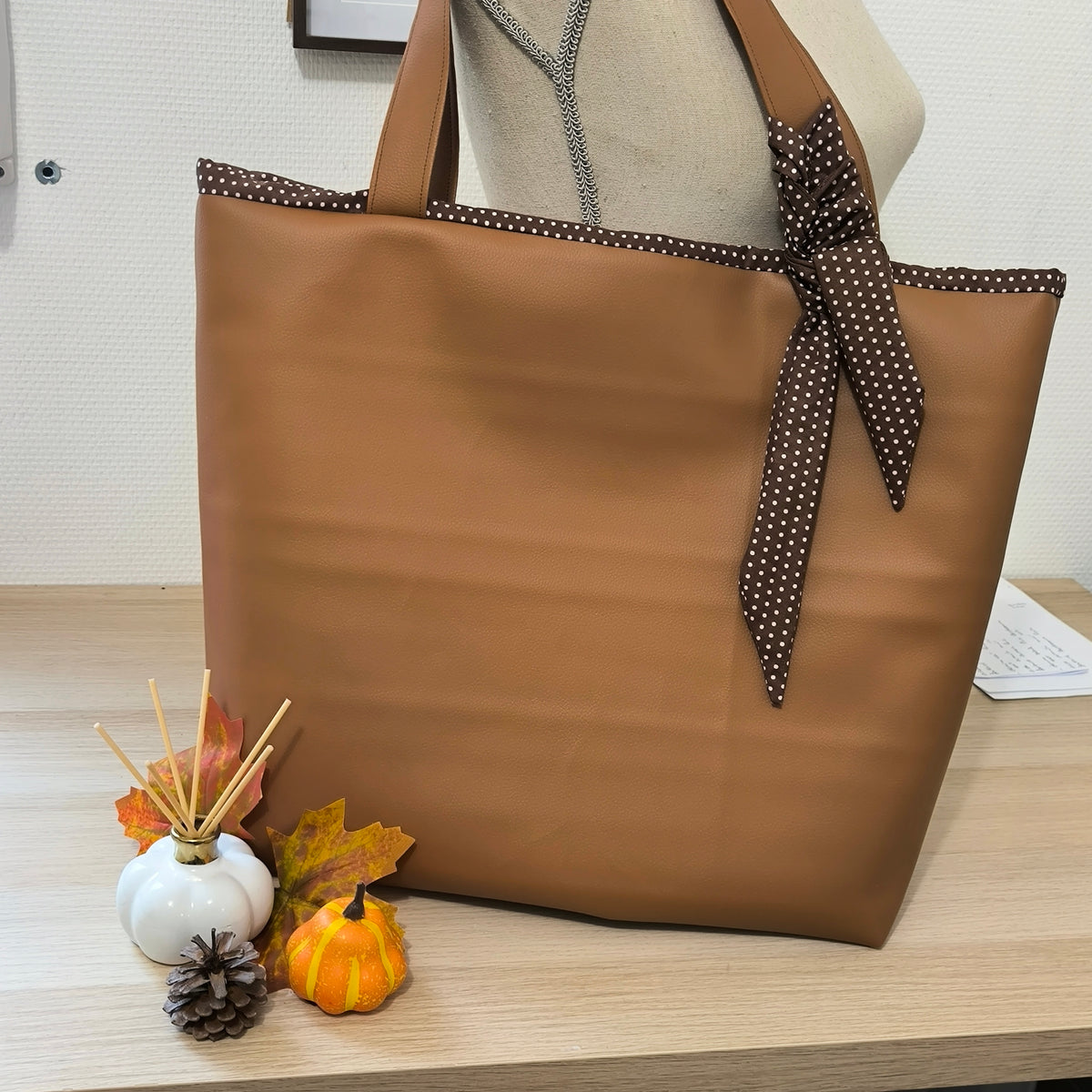 sac cabas simili cuir
